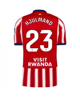 Atletico Madrid Morten Hjulmand #23 Maglia Gara Casa Repliche 2026-27 Maniche Corte